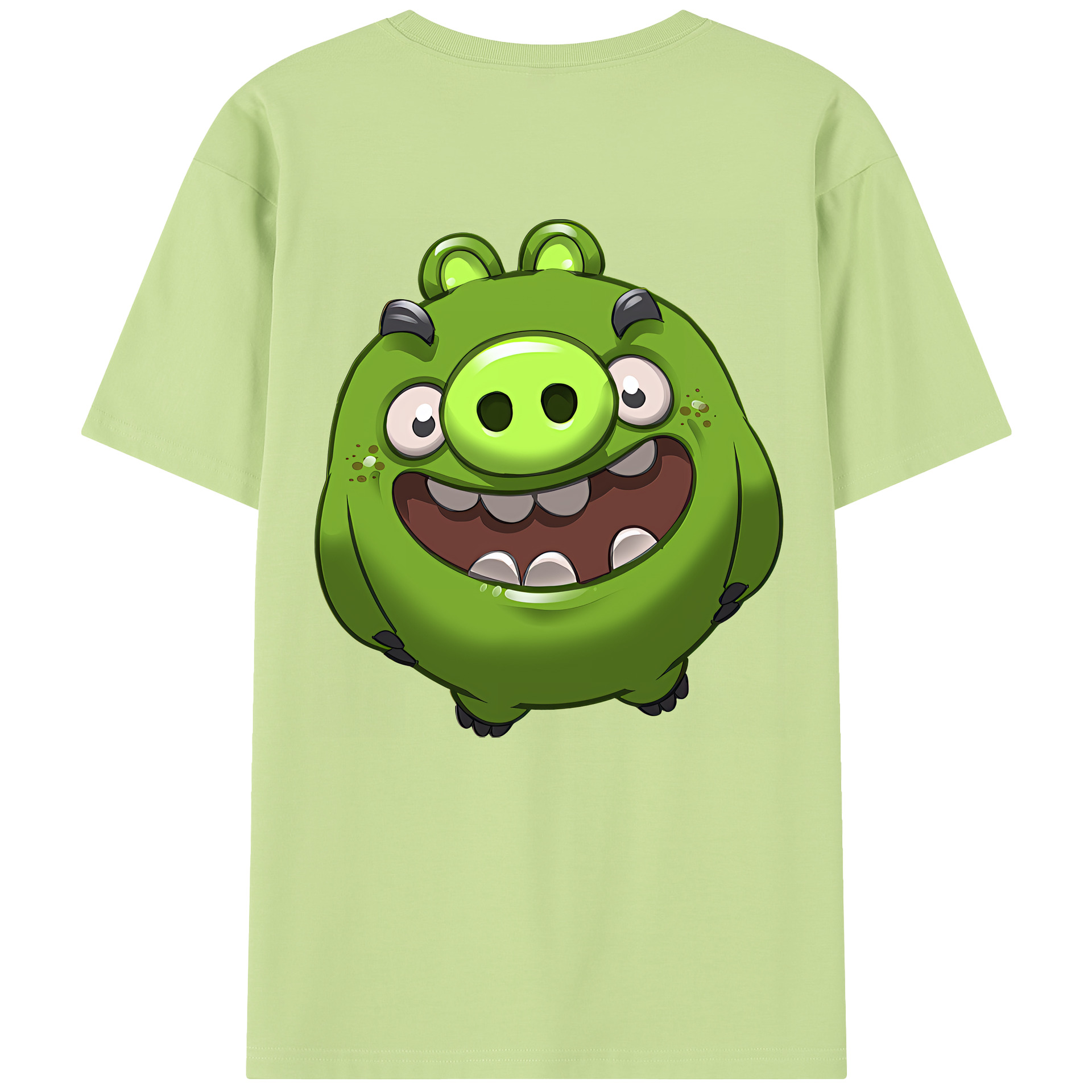 （画像用） Angry Birds アングリーバード 綿100％半袖Tシャツ（背面プリント）